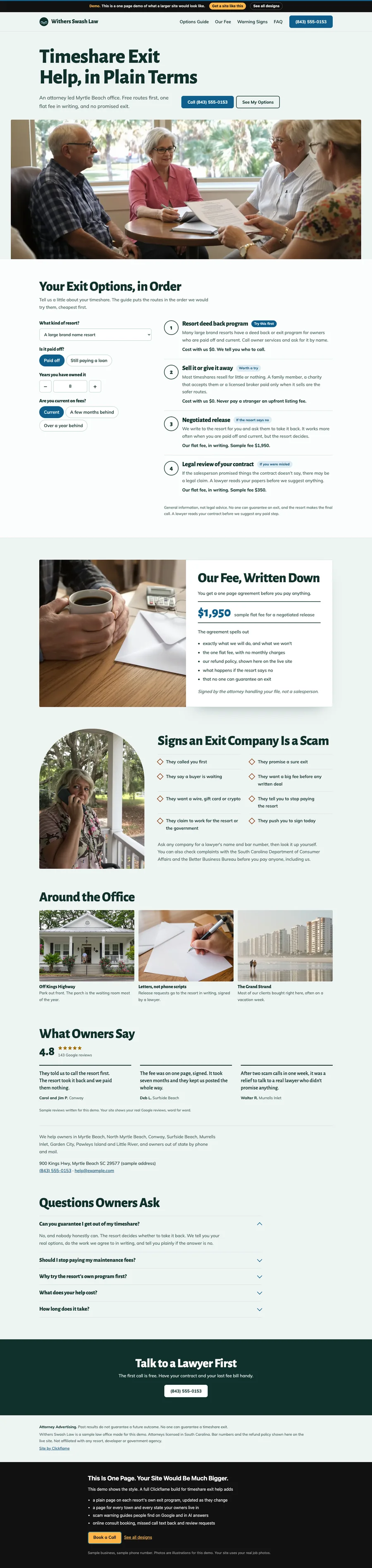 Plain Terms website design