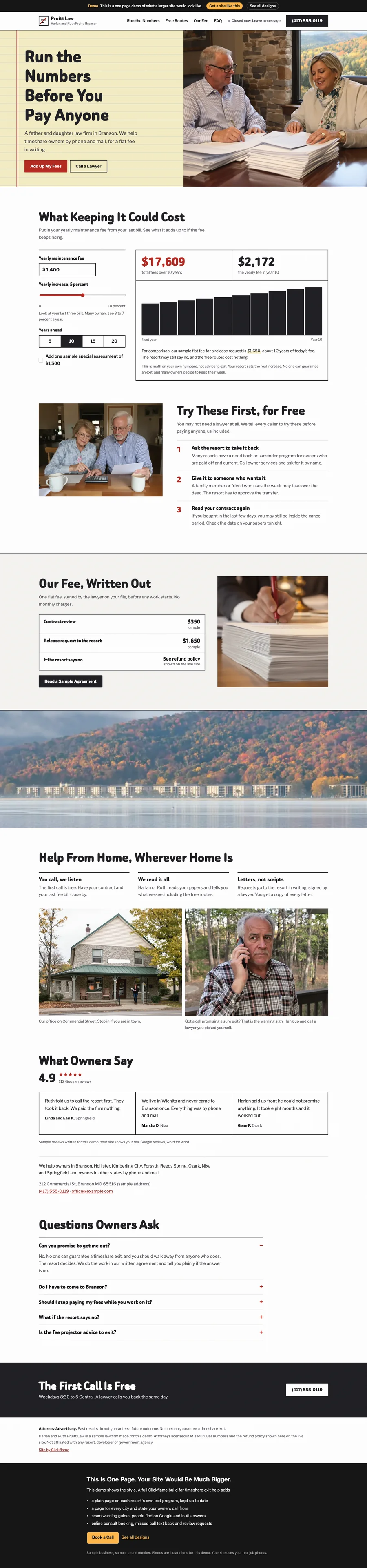 Red Pen Ledger website design