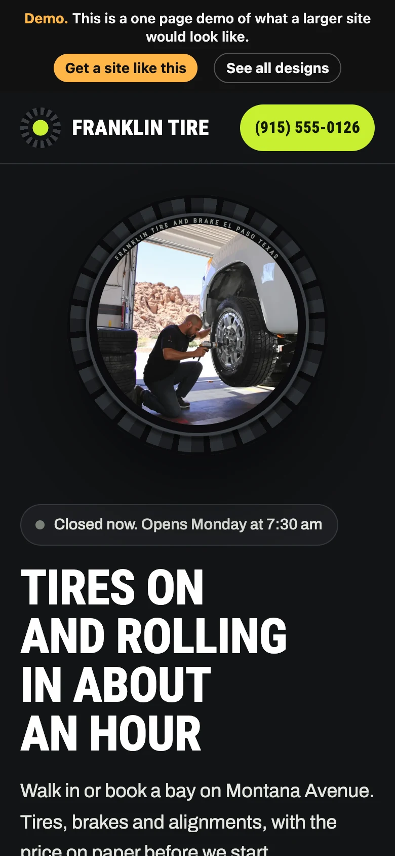 Tread and Lime on a phone