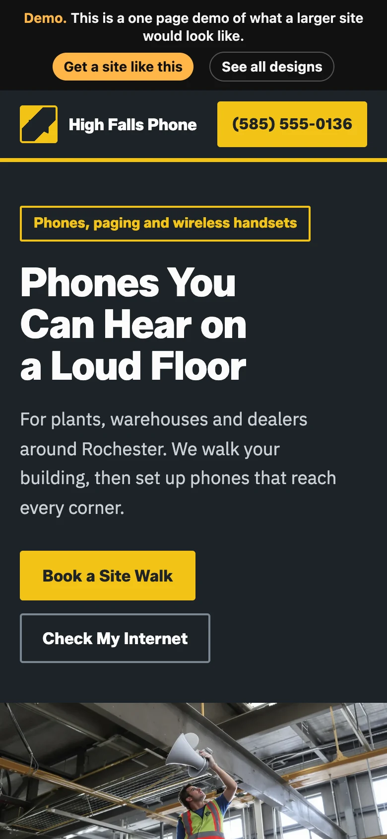 Floor Tape Utility on a phone