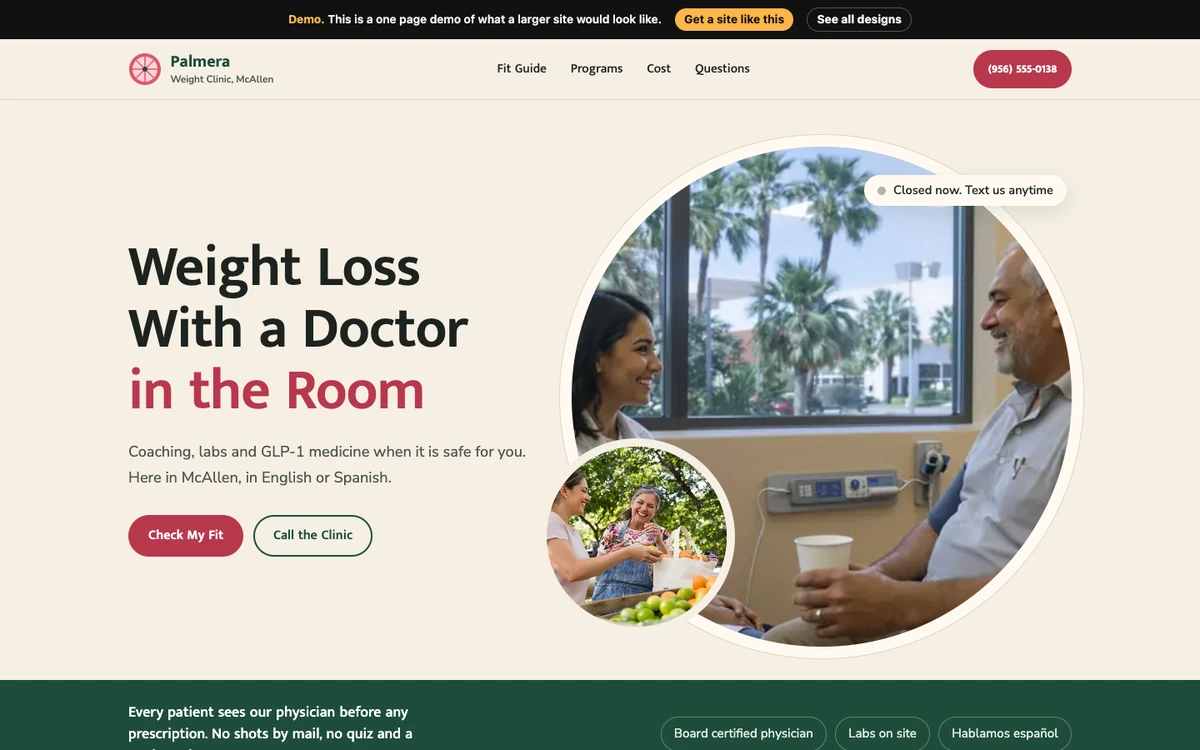 Valley Citrus website design on a desktop