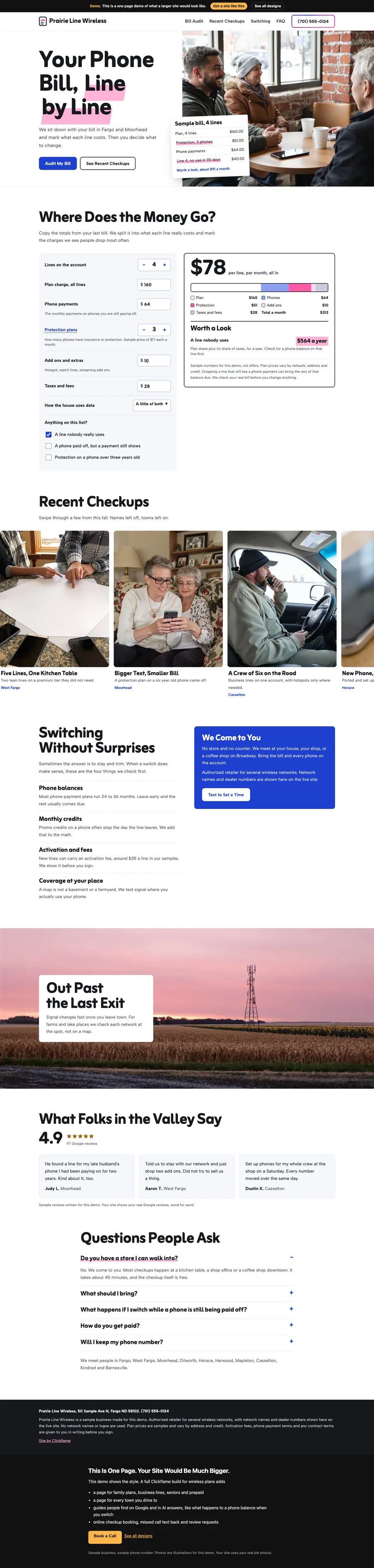 Highlighter Audit website design