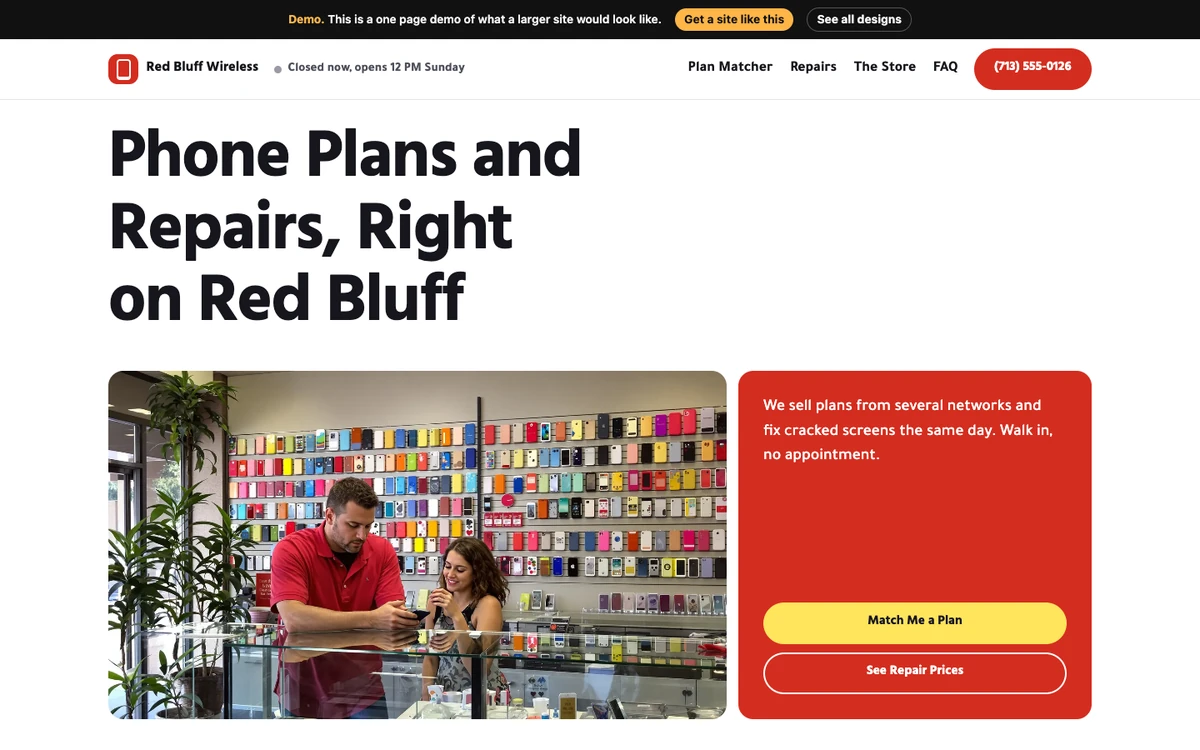 Counter Pop website design on a desktop