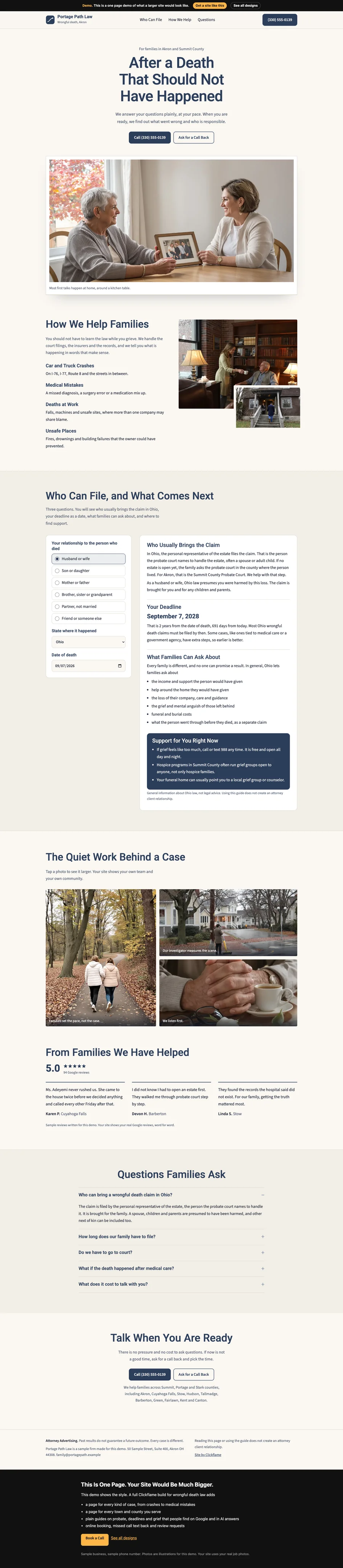 Quiet Slate website design