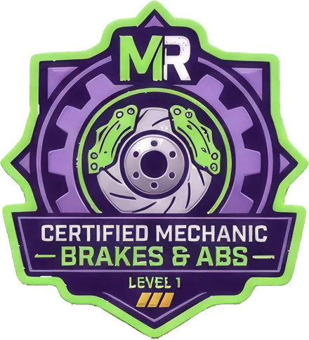 MechanicRank certified mechanic badge, Brakes & ABS