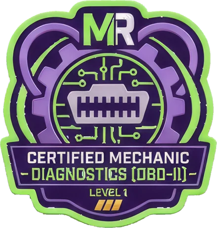 MechanicRank certified mechanic badge, Diagnostics & Drivability (OBD-II)
