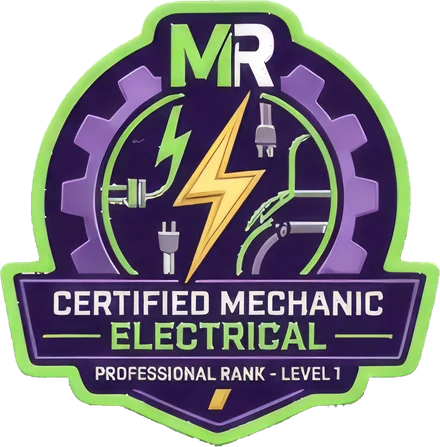 MechanicRank certified mechanic badge, Electrical & Electronics