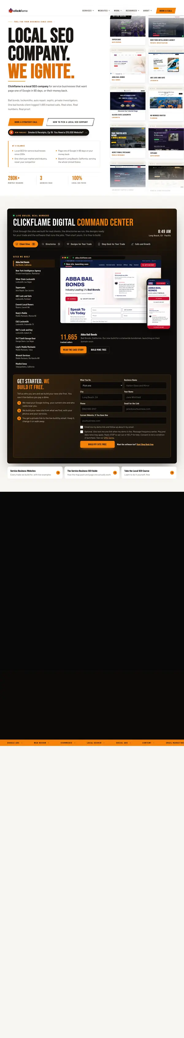 Clickflame website